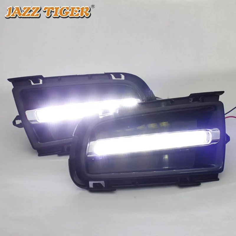 

JAZZ TIGER 2PCS Auto Dimming Function 12V Car Driving Lamp LED Daytime Running Light DRL Daylight For Mazda 6 2005 2006 2007