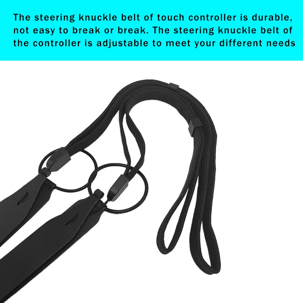 

VR Controller Strap Leather VR Grip Strap Adjustable Non-slip Controller Band Replacement for Oculus Quest 2