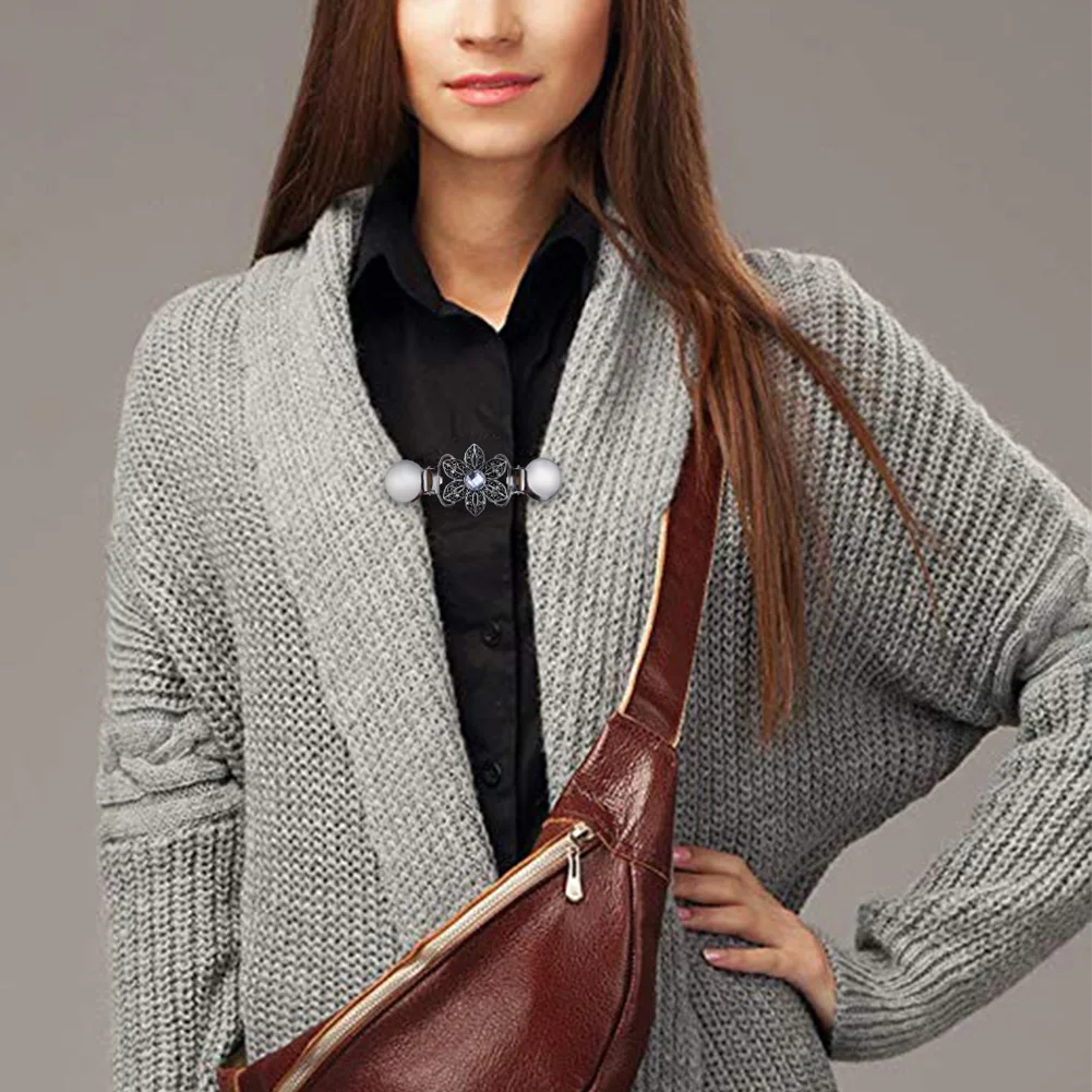 Женский прочный булавка легко использовать держатель цветок воротник клип