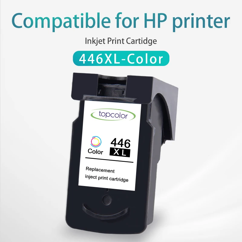 Цветной чернильный картридж Topcolor CL446 совместимый с Canon 446 CL 446XL Pixma MX494 MG2440 2940 2540S PG445