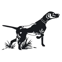 pointer hunting dog funny car sticker vinyl decal scratch suv stickers for bumper rear windshield waterproof decal pvc15x10cm