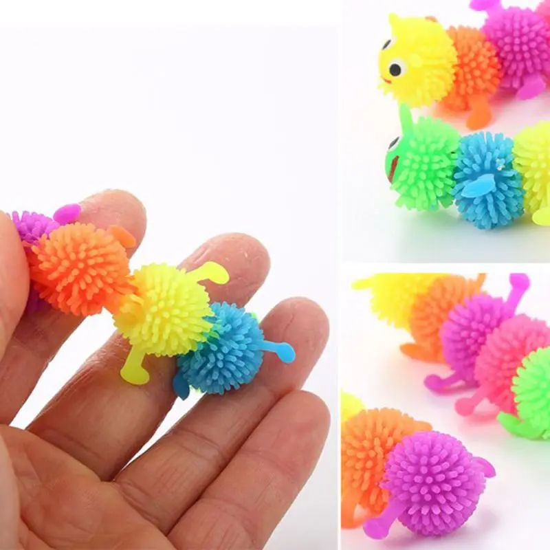 

Funny Cat Toy Simulation Caterpillar Rubber Puppy Tidy Home Chew Toy
