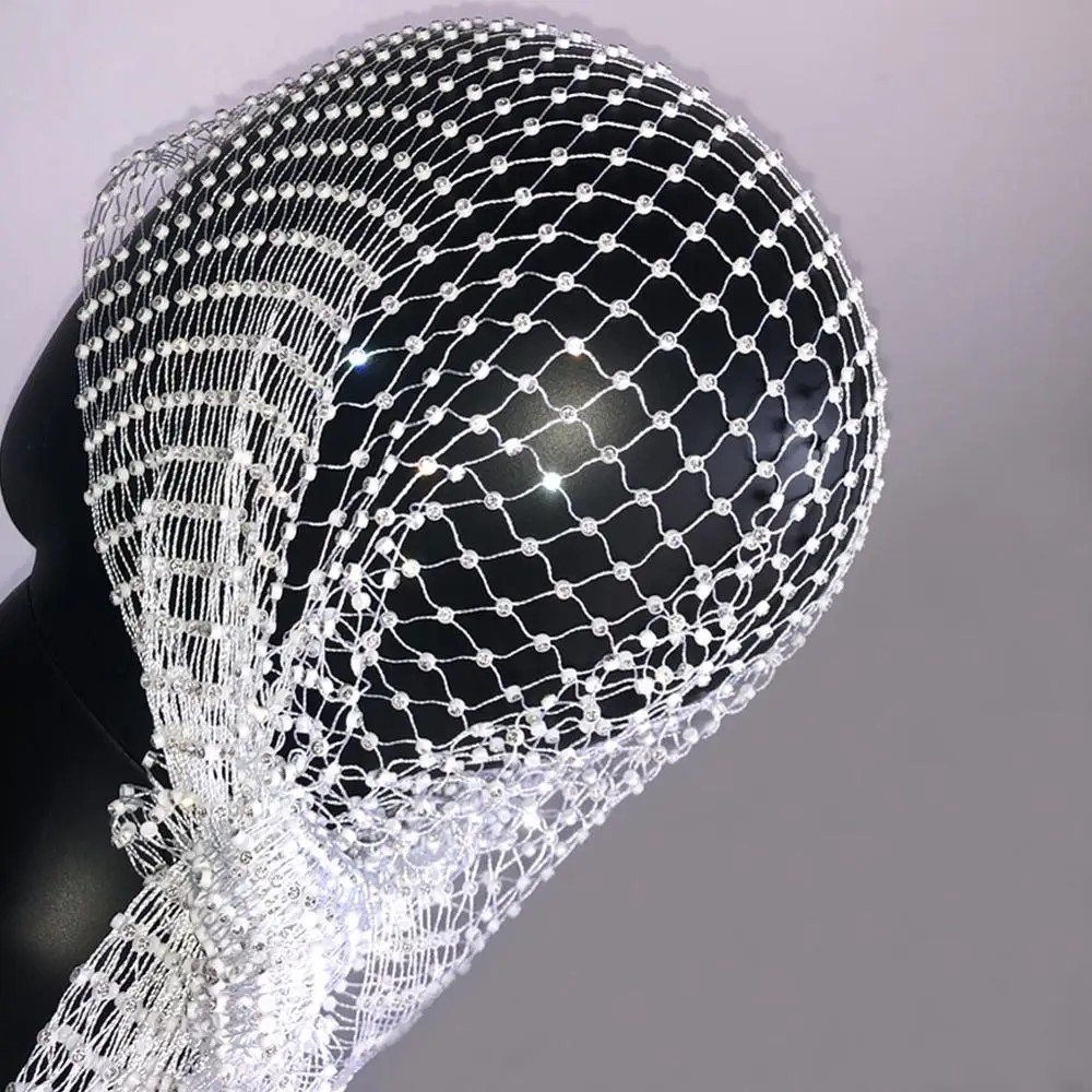 Повязка на голову Stonefans с кристаллами Женская украшение ручной работы кисточками