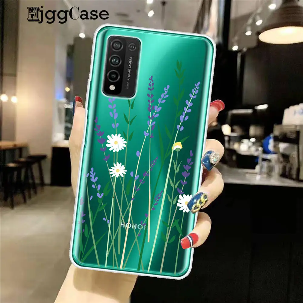 Роскошный цветной чехол для телефона Huawei Honor 9 10 20 30 Lite Pro 10i 30i 8C 8X 9X 10X прозрачный