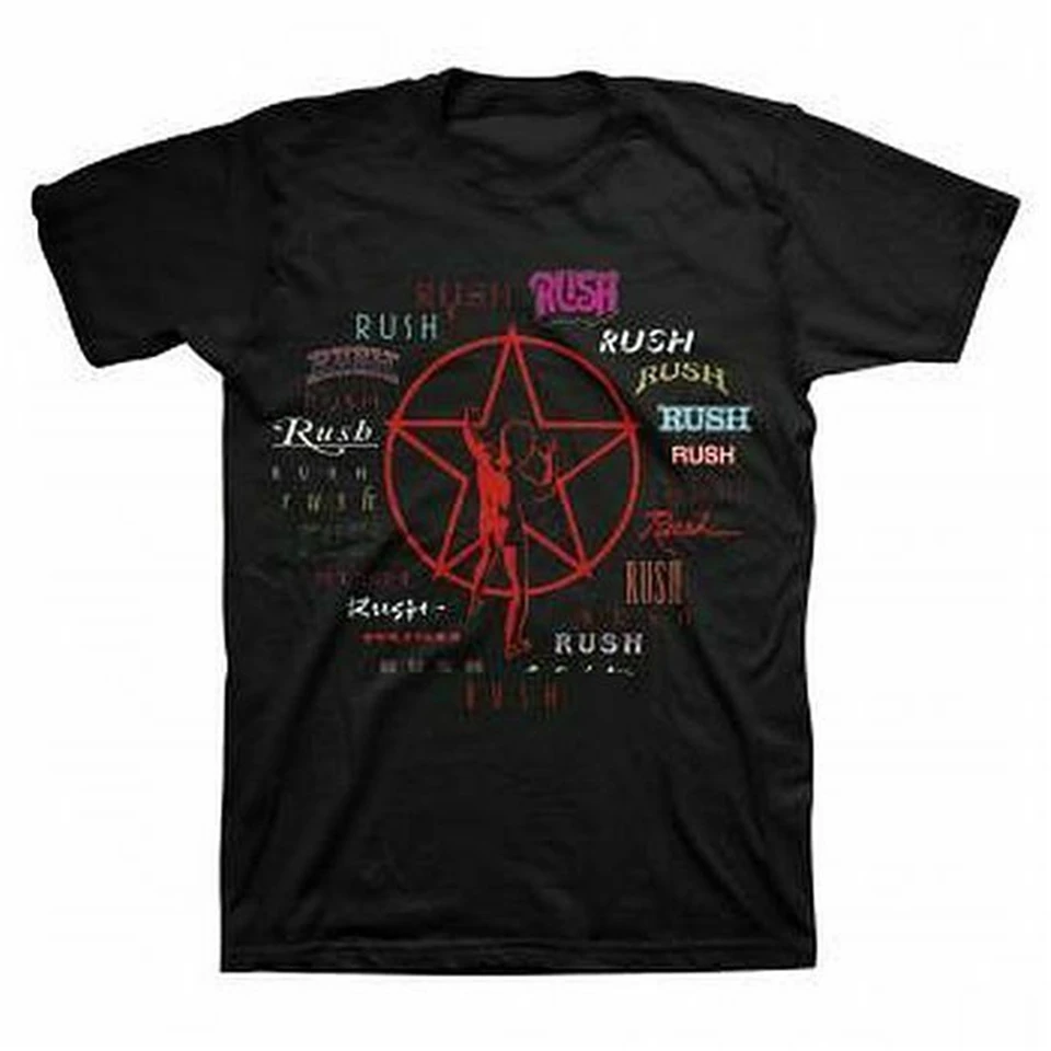 Rush Evolution of Logo SM MD LG XL XXL Новые Топы фирменная футболка одежда | Мужская