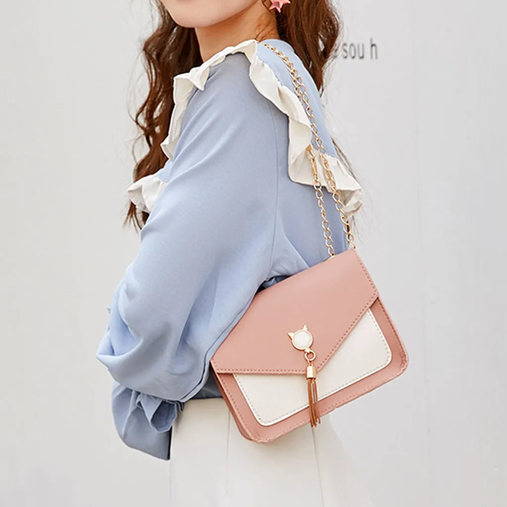 Роскошная дизайнерская сумочка с кисточкой и цепочкой Женский чехол бахромой на