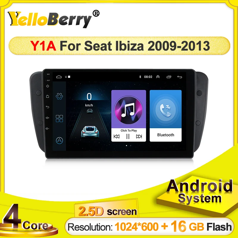 Автомобильный dvd-плеер Android для Seat Ibiza 6j 2009 2010 2012 2013 GPS навигация 2 Din экран Радио