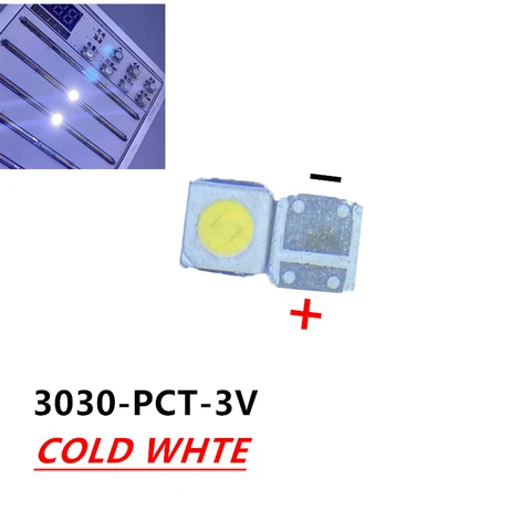 Светодиодная подсветка AOT высокой мощности, 1000 Вт 3В 1,5 94LM, холодная белая ЖК-подсветка для телевизора EMC 3030C-W3C3 aot, 3030 шт.