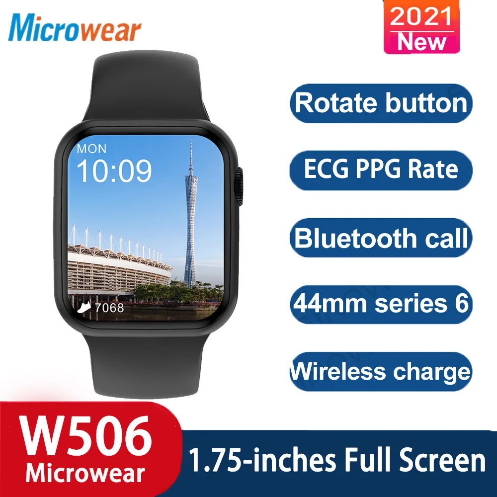 

Смарт-часы Microwear IWO W506 с сенсорным экраном W56, водонепроницаемые, IP68