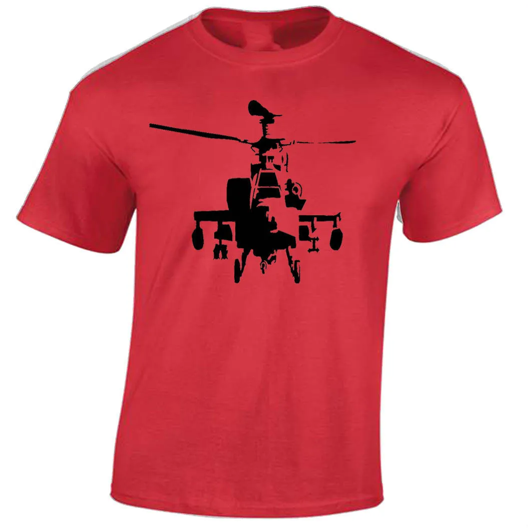 Apache Мужская футболка S-2XL Ретро AH-64 Вертолет rambo | одежда