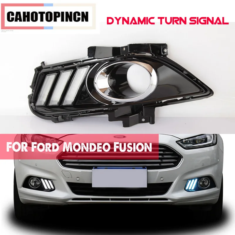 Для Ford Mondeo Fusion 2013 2014 2015 2016 динамический Желтый поворотный сигнал реле
