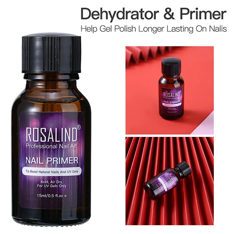 

Nail Primer/ Nail Prep Dehydrator To Bond Nail UV Gel Professional Nail Art Supplies 15ML Nail Art Manicure Gel Base Coat