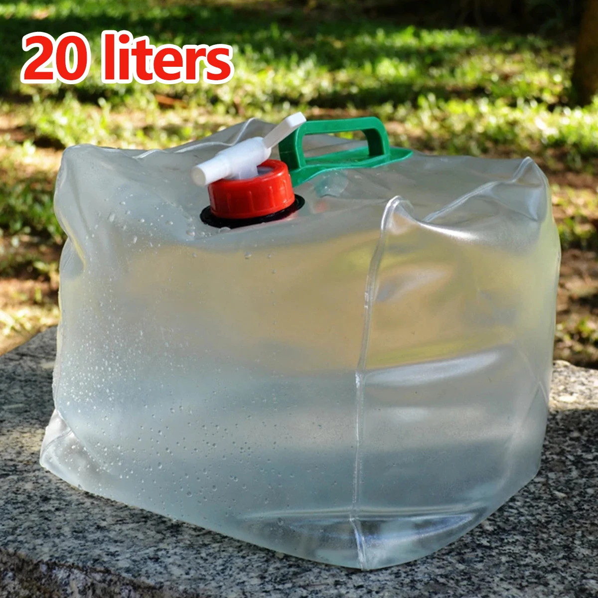 

20L Collapsible Water Container Hydration Bladder Water Bag for Outdoor Camping Water Storage Carriers Hiking Water Container