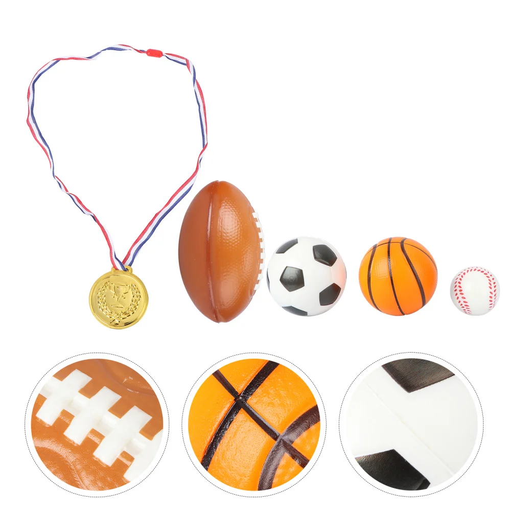 

4Pcs Sports Balls Soccer Basketball Playground Football for Kids Children