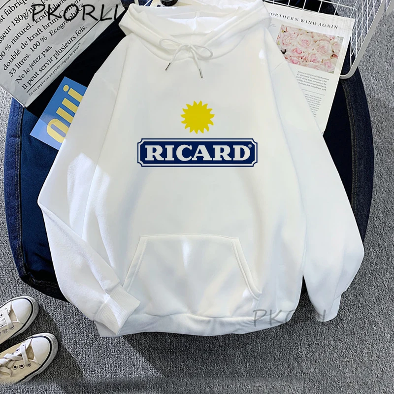 

Ricard Hoodies France Ouzo Sweatshirt for Men Women Ricard Printed Fleece Pullovers Ssweat Vinatge Harajuku Clothes Sweatshirts