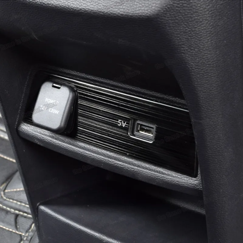 

Lsrtw2017 Car Rear Armrest Usb Charger Panel Cover Trims for MAXUS G50 2018 2019 2020 2021 Accessories Auto Styling