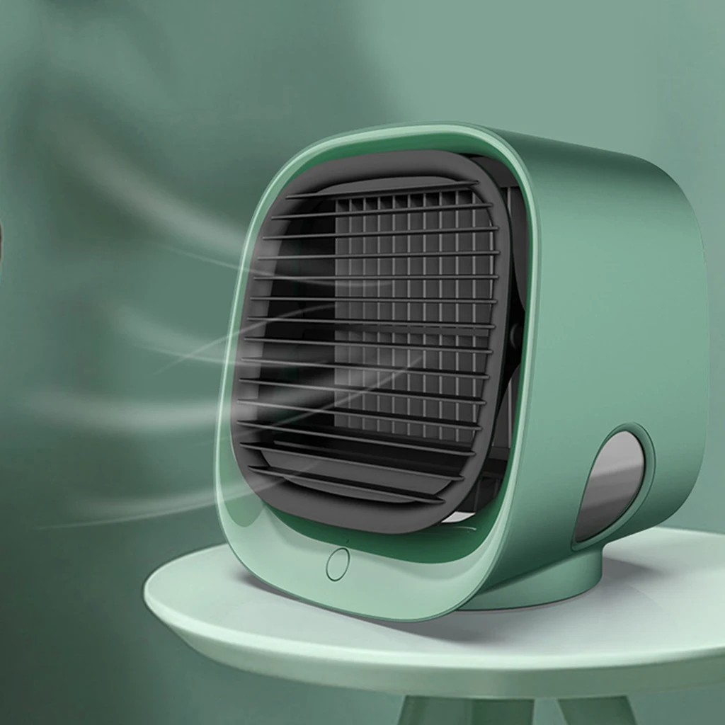 

Mini Air Container 3-in-1 LED Desktop Cooler Humidifier Office USB Travel Bedroom Water Quiet