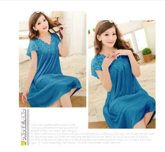 Бесплатная доставка женская красная кружевная сексуальная ночная рубашка для