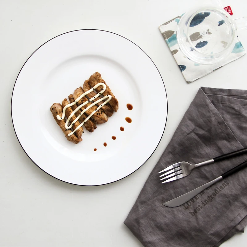 Европейская тарелка для стейка кухонные приборы простая рыбы японская посуды |