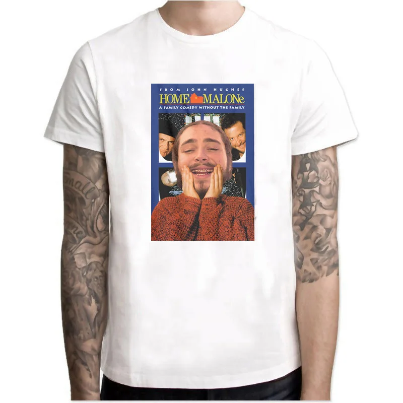Домашняя футболка с надписью MALONE забавная рисунком Tumblr Stoney Hiphop Lil Peep Drake Kanye