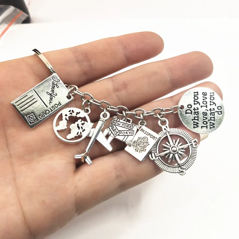 1 шт. брелоки &quotКомпас&quot с земляным самолетом независимо от того где кулон