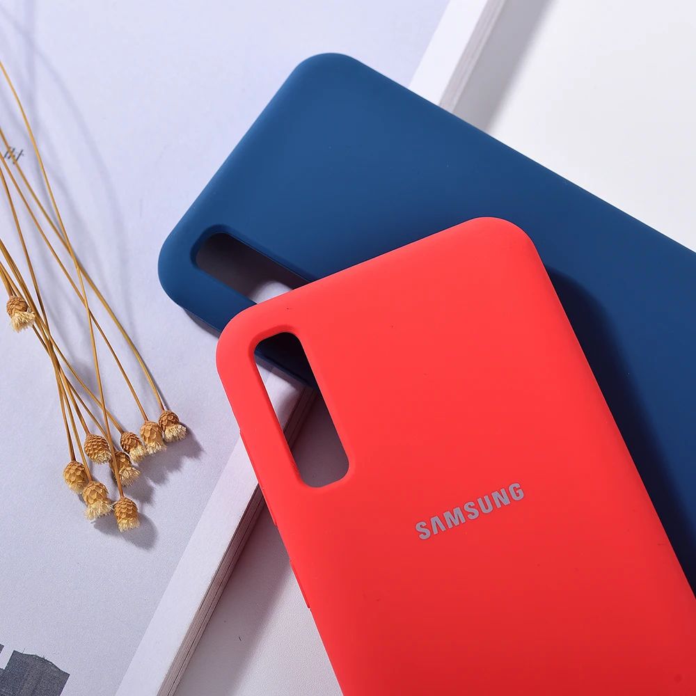 Чехол A50 для Samsung Galaxy A 50 чехол-накладка из жидкого силикона карамельных цветов