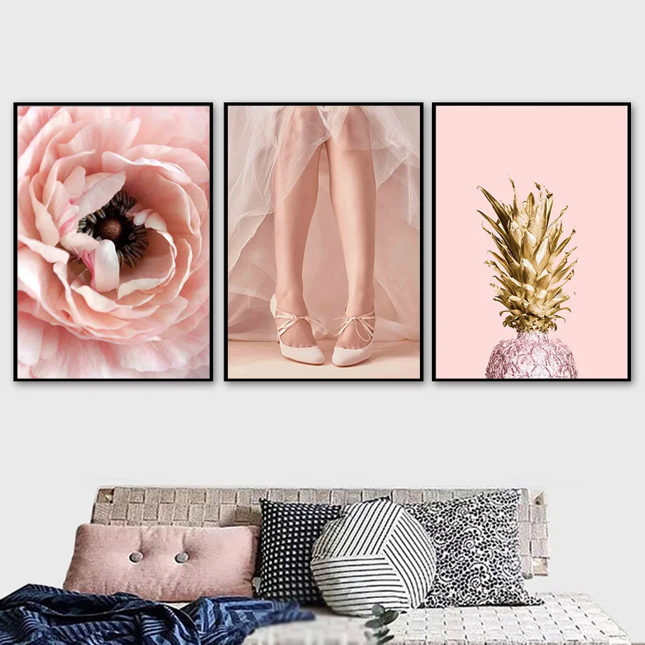 

Girl Rose Pineapple U.S. Supreme Court Wall Art Canvas Painting Nordic Posters And Prints Wall Pictures For Living Room Decor