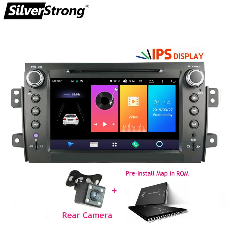 M3 SX4 CAMERA SilverStrong 8 дюймов ips матрица 2Din Android10.0 радио автомобильный DVD для SUZUKI SX4 MP4 MP3 радио для FIAT Sedici Navitel gps Navi - Цвет: M3 SX4 CAMERA