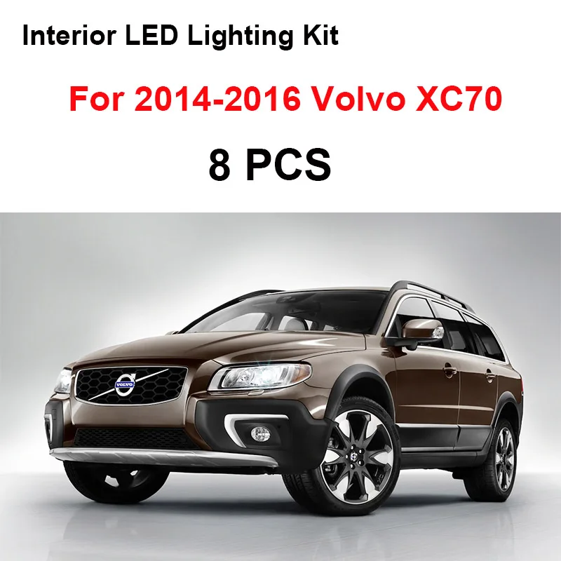 

Белый Canbus без ошибок Автомобильные светодиодные лампы светильник салона комплект для Volvo XC70 2003-2012 2013 2014 2016 чтение карта купольная Лицензионная лампа
