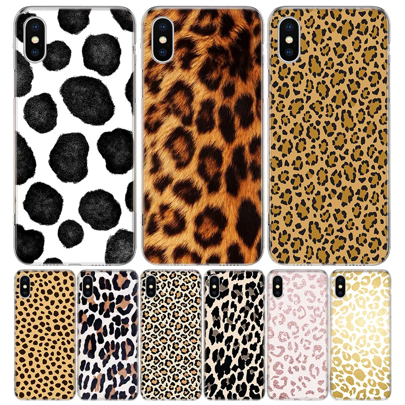 

Leopard Pattern Phone Case For iPhone 13 12 11 Pro Max 6 X 8 6S 7 Plus XS XR Mini 5S SE 7P 6P Pattern Cover Coque
