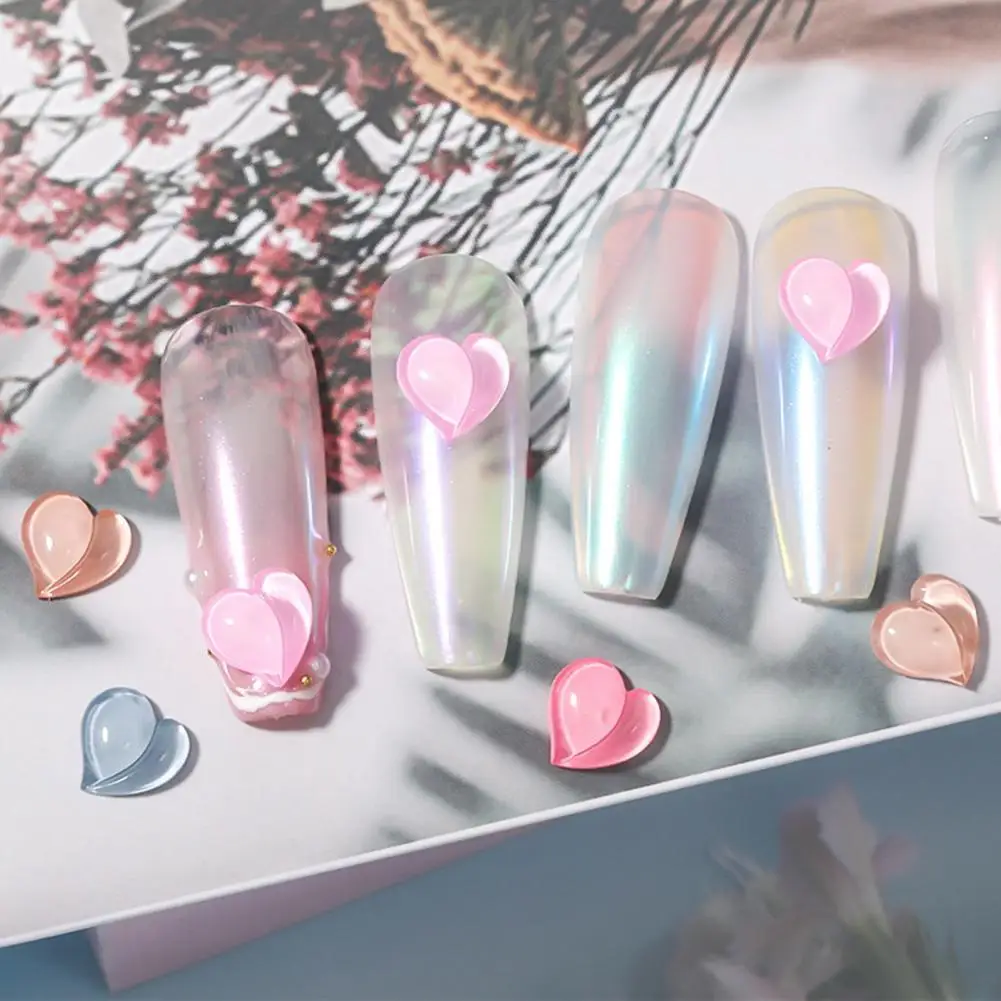 

Nail Decoration 10Pcs Modern Delicate DIY Mini Nail Decoration Heart Love Shape DIY Nail Art Lightweight for Nail Salon