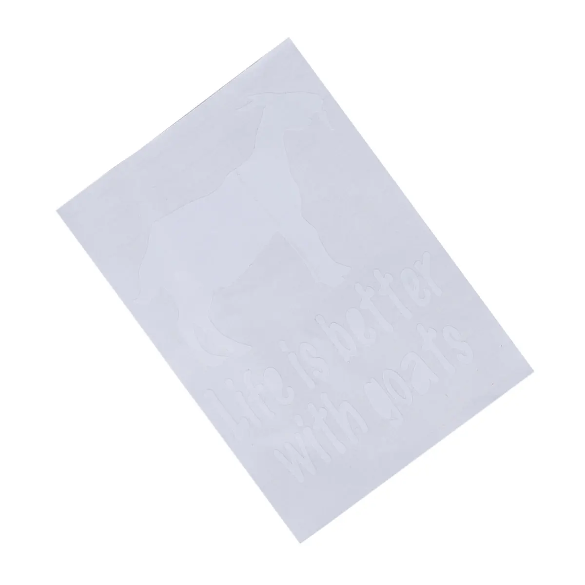 Смешные наклейки Жизнь лучше с козами наклейка автомобиля веселый отражающий декор бампера на.