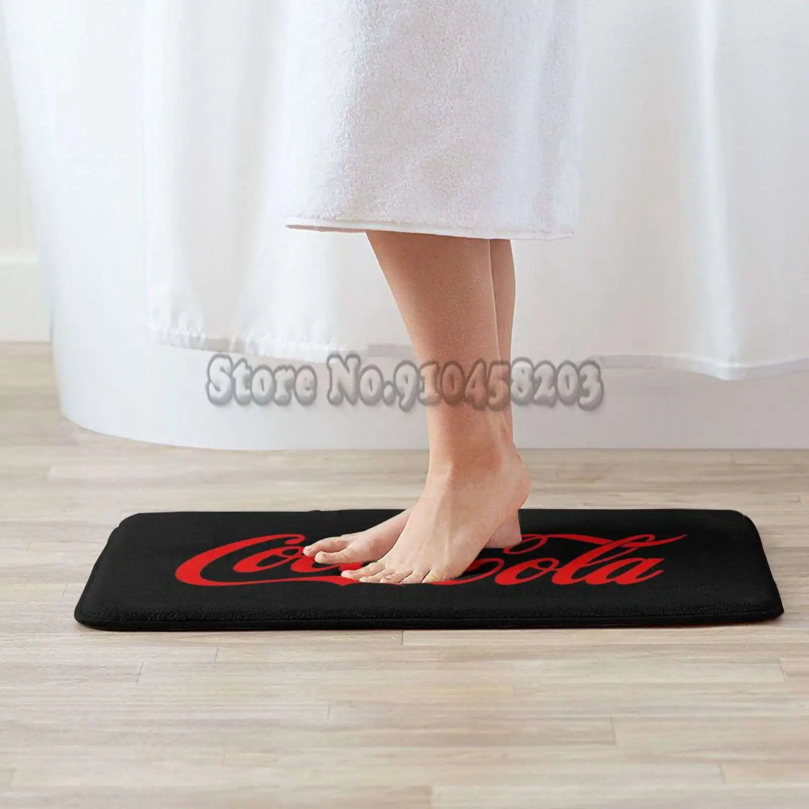 Входной коврик для пола с напольной подушкой Always In Every Moment Non-Slip Rug Coca Cola Soda Drink Coca Logo.