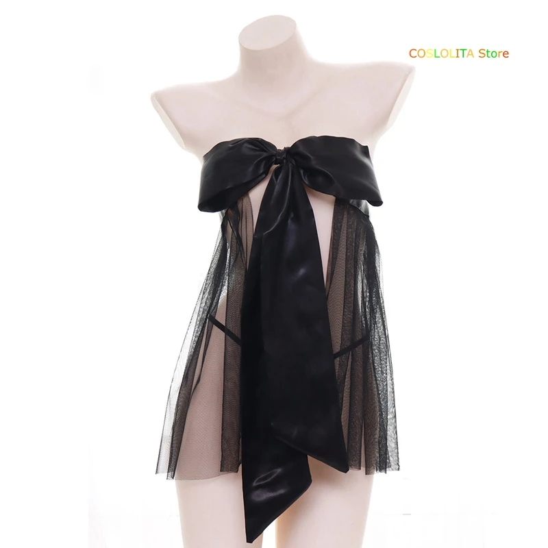 Женская однотонная Пижама с бантом и открытой спиной|Костюмы аниме| |