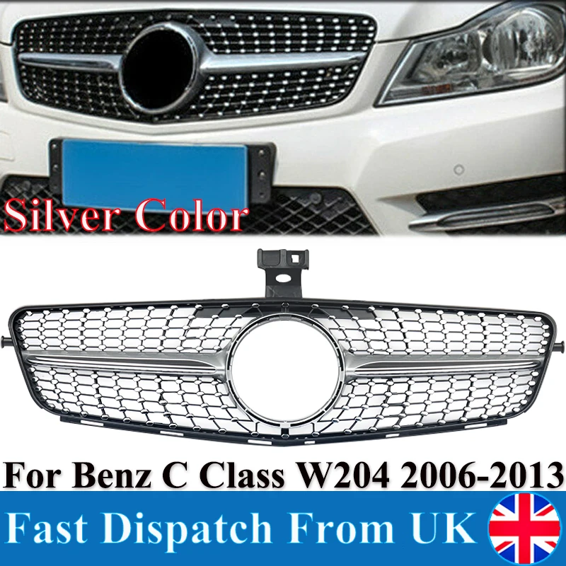 Хромированная Серебряная Бриллиантовая передняя решетка MagicKit подходит для