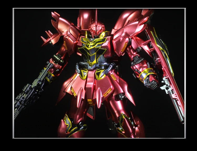 BANDAI RG 1/144 MSN-06S Sinanju gunдамская металлическая раскраска экшн-игрушки Фигурки до сборки модель Boys'Favorite подарок