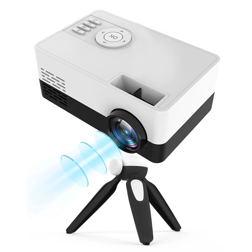 

15 Pro Led Mini Projector for Home Theater 480x360 Pixels 1080P Supported HDMI-Compatible USB Audio Video Mini Beamer