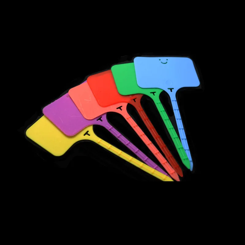 100 шт. Т образные пластиковые таблички для детской комнаты|Маркеры растений| |