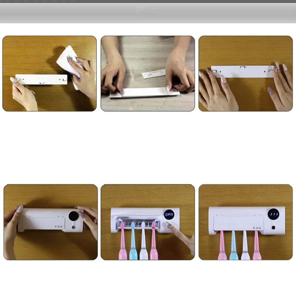 

Держатель для зубной щетки с ультрафиолетовой подставкой