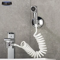Basin Tap External Shower Head Warm Bidet Sprayer Kit  Bathroom Kitchen Faucet Adapter Accessories Chrome Shower DIY