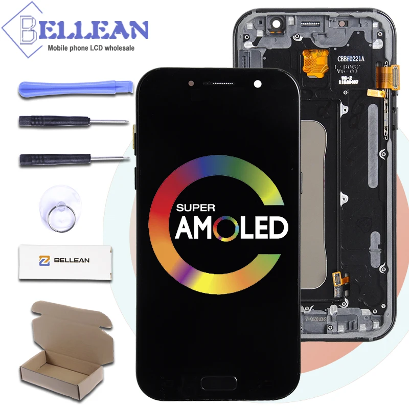 Catteny A520 lcd для samsung Galaxy A5 дисплей сенсорный экран панель Стекло дигитайзер сборка A520M A520FD A520F ЖК+ Инструменты