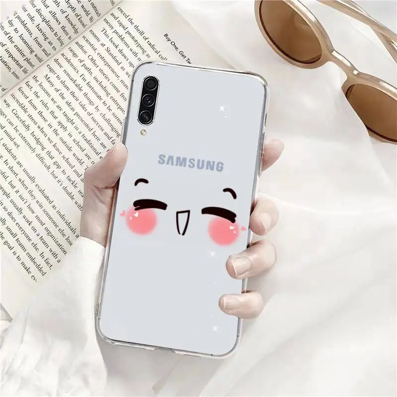 

smiling charming Phone Case Transparent for Samsung A71 S9 10 20 HUAWEI p30 40 honor 10i 8x xiaomi note 8 Pro 10t 11 mobile bags
