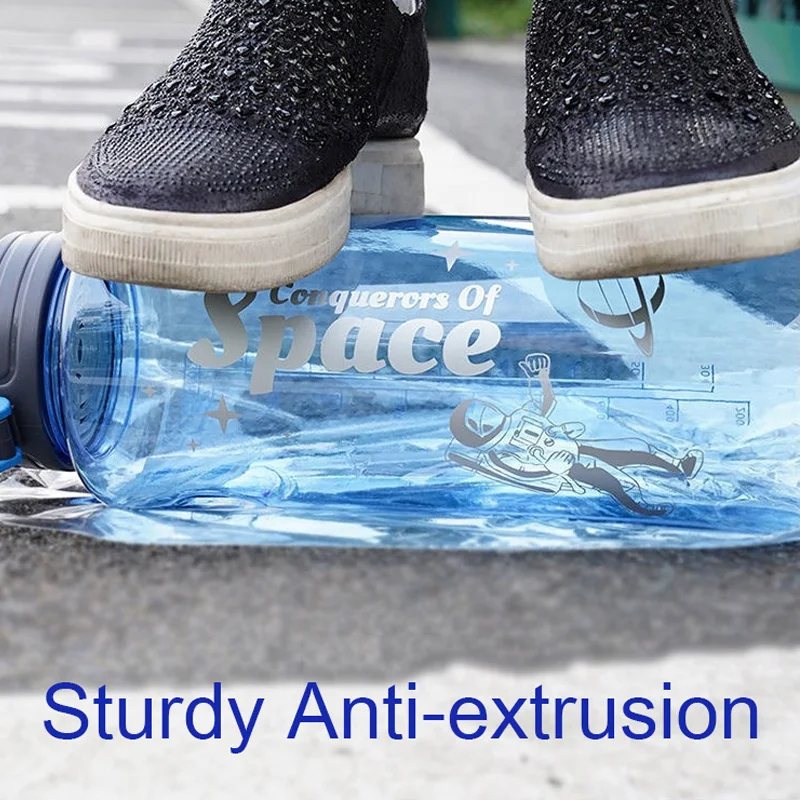 

Large-Capacity Water Cup Portable Outdoor Sports Hiking And Climbing Plastic Water Bottle Heat And Compression Resistance No BPA