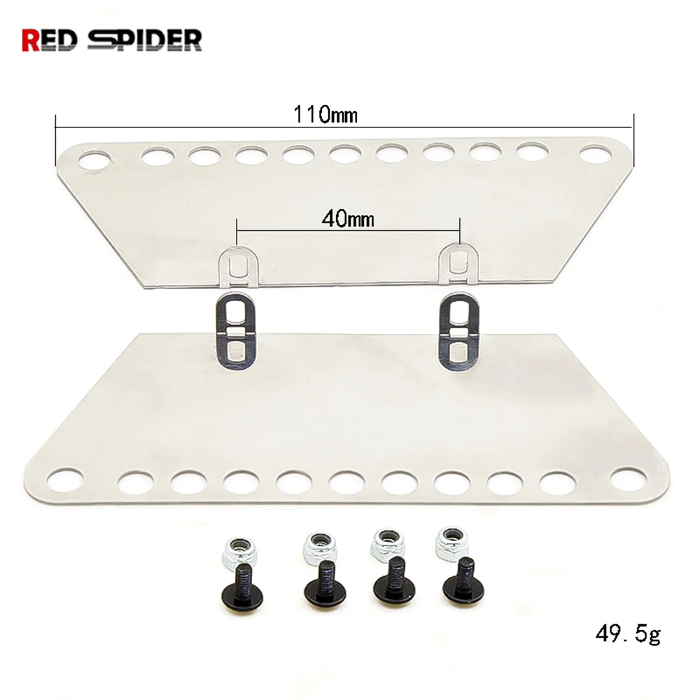 

Metal Pedal Side Pedal Foot Plate Footstep Balance Brow Upgrade Modify Spare Parts for RC Car Model D90D91 Defender DIY