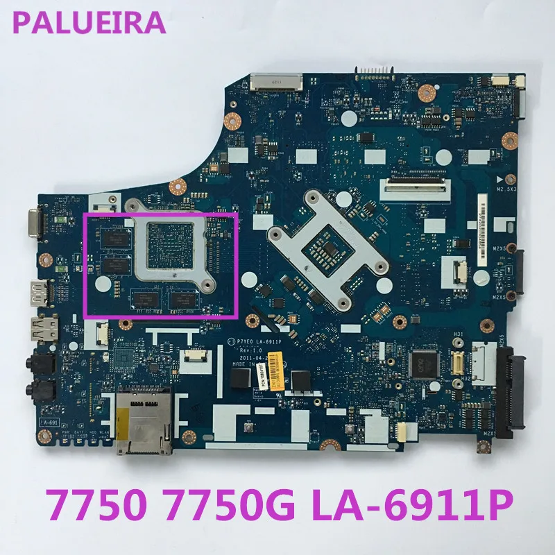 PALUBEIRA для acer aspire 7750 7750G P7YE0 LA 6911P Материнская плата ноутбука MBRMK02001 MB.RMK02.001 8 * памяти