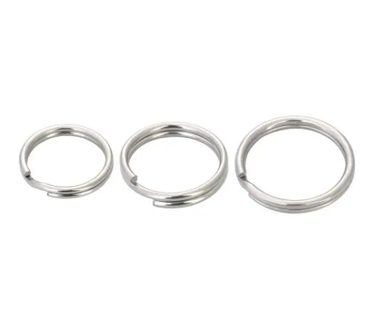 

50pcs Key Holder Open Jump Rings Split Rings Double Loops Circle Keychain Ring Connectors for Jewelry Making Wholesale f5df
