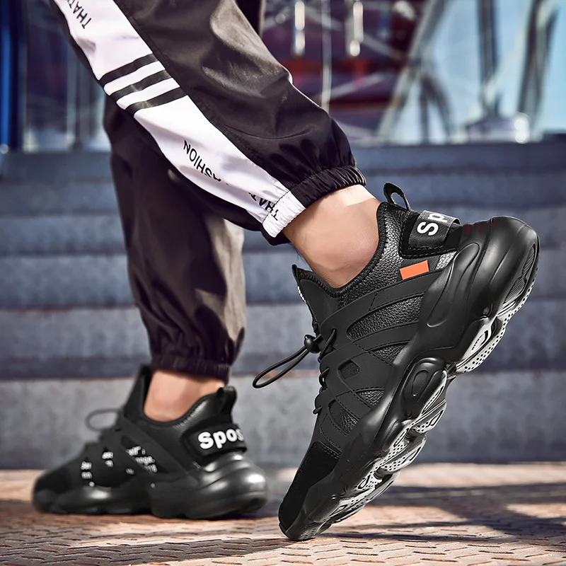 Новинка 2019 года модные кроссовки для мужчин верх из лайкры дышащие ботинки с