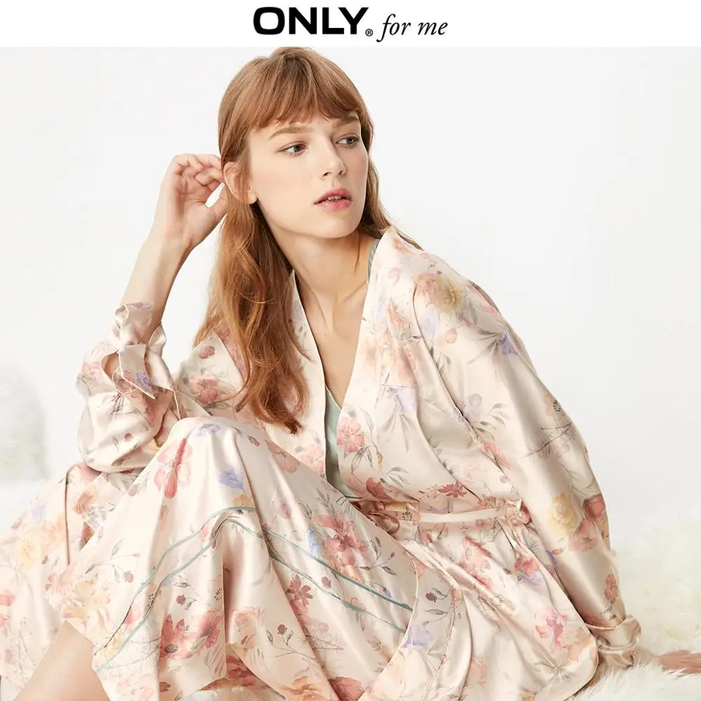 Только в том случае Для женщин свободный крой Цветочный принт солидное сна