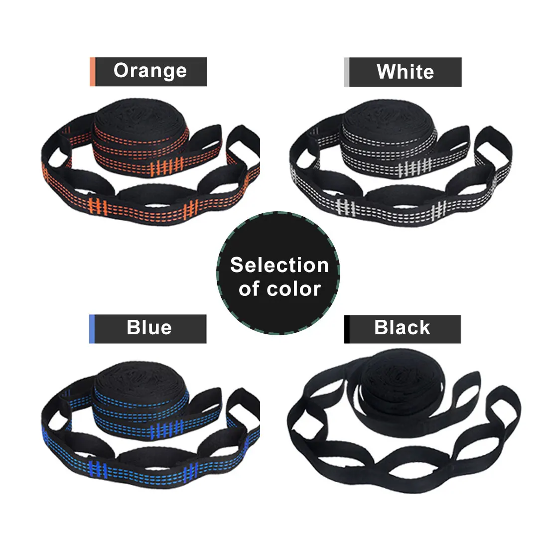 

Vitorhytech Adjustable Hammock Strap Hanging Aerial Spare Part Hammock Belt Outdoor Yoga Camping Hammock with Buckle Rope