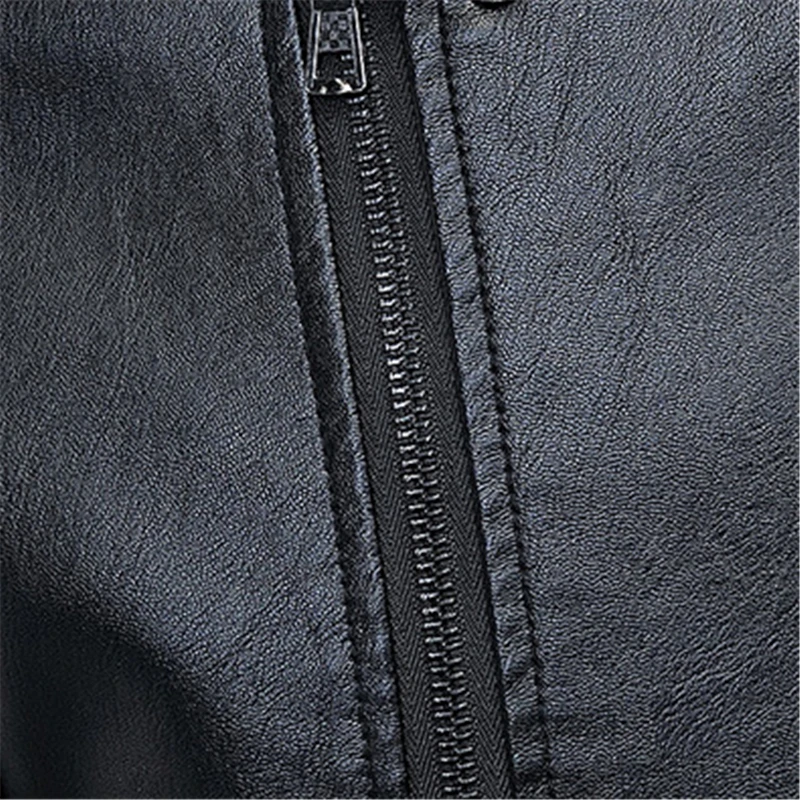 Мужская облегающая куртка RUELK модная осенняя Авиатор из искусственной кожи с